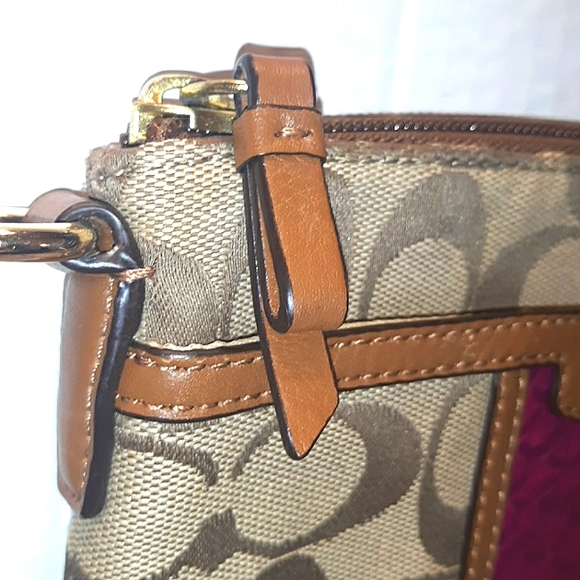 NWOT COACH North South Snakeskin Embossed X-body - Picture 15 of 16